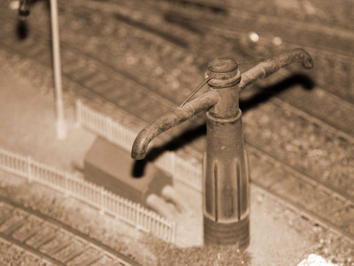 Aire d'alimentation en eau des machines  vapeur